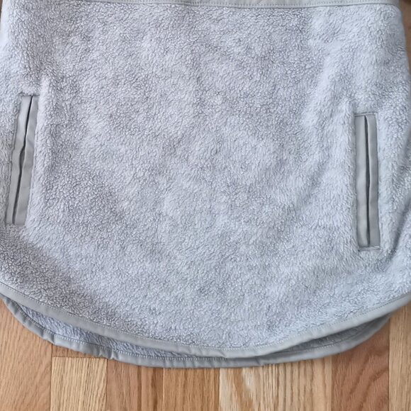 Women Abercrombie Asymmetrical Snap-Up Fleece Pullover kangaroo pocket XXS A&F - Picture 3 of 6